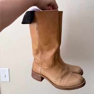 Frye Tan Leather Women's Boots